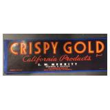 (27 COUNT) VINTAGE CRATE LABEL-CRISPY GOLD