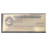 VINTAGE 'UNUSED' BANK CHECK-'ISDELL MERCHANTILE