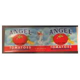 (6 COUNT) VINTAGE CAN LABEL-ANGEL