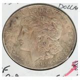 1921 MORGAN SILVER DOLLAR (90% SILVER) (VF)