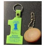 (2)KEY RINGS/CHAINS-ASSORTED/CHECK OUT THE PIC'S