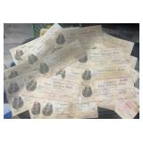 (25)'OLD' CANCELLED BANK CHECKS-FORT ATKINSON,