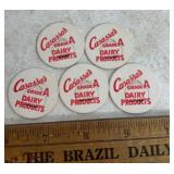 (5 COUNT)'CASASSA'S DAIRY/BRAZIL, INDIANA' VINTAGE