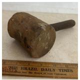 VINATGE WOODEN MALLET-CHECK OUT THE PIC'S
