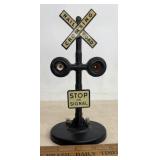 VINTAGE TOY TRAIN ITEM-RAILROAD CROSSING SIGN