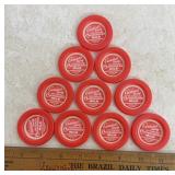 (10 COUNT)'CASASSA'S DAIRY/BRAZIL, INDIANA' BOTTLE