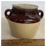 STONEWARE BEAN POT-CHECK OUT THE PIC'S