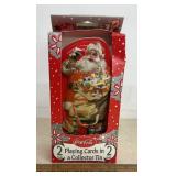 'COCA!COLA' COLLECTIBLE-PLAYING CARDS W/TIN