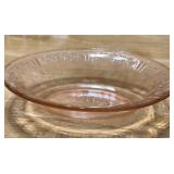 PINK DEPRESSION GLASS-OVAL SERVING DISH