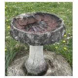 CONCRETE BIRD BATH