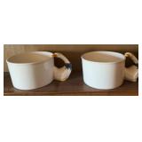 (2)COFFEE/SOUP CUPS-GEESE DESIGN