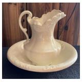 PITCHER & BOWL SET-APPROX. 12" BOWL & 9" PITCHER