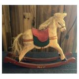 SHELF SETTER-WOODEN ROCKING HORSE