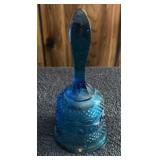 VINTAGE GLASS BELL-BLUE/"NO DINGER"