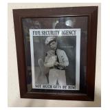 FRAMED WALL DECOR-APPROX. 24"x28"/"BARNET FIFE"