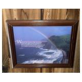 FRAMED WALL DECOR-APPROX. 12"x15"