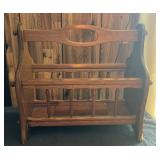 WOODEN MAGAZINE RACK