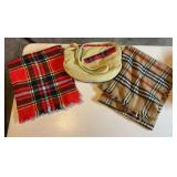 CORDUROY PURSE & (2)SCARFS-CHECK OUT THE PIC
