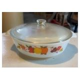 GLASS BAKING DISH W/GLASS LID-"NOT PERFECT"/CHECK