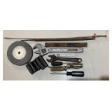 TOOL RELATED ITEMS FROM THE SHOP AREA-ASSORTED
