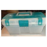PLASTIC CRAFT BOX W/TRAY-CHECK OUT THE PIC