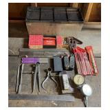 ITEMS FROM THE SHOP AREA W/PLASTIC CASE-ASSORTED/