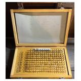 PIN PLUG GAGE SET W/WOODEN CASE-CHECK OUT THE