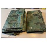 (2) CAMO TARPS-APPROX. 6ï¿½x7ï¿½ EACH/"USED"