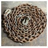 LOG CHAIN W/HOOKS-APPROX. 20ï¿½ LONG