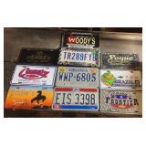 LICENSE PLATES & FRAMES-ASSORTED/CHECK OUT THE