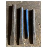 (4)CHISELS-ASSORTED/CHECK OUT THE PIC