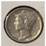 1929-S MERCURY DIME (90% SILVER) ***NICE*** (VG+)