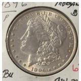 1896-P MORGAN SILVER DOLLAR (90% SILVER) (BU)