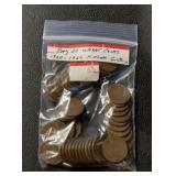 (BAG OF 50) 1920-29 'ALL P-MINTS' LINCOLN WHEAT