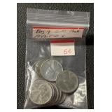 (BAG OF 9) 1943-P&D 'ZINC' CENTS