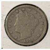1912 LIBERTY V-NICKEL ***LOTS OF LIBERTY*** (GOOD)