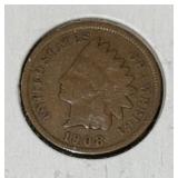 1908 INDIAN HEAD CENT (VG)