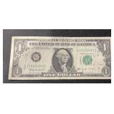 SERIES 1963-B $1.00 'BARR' NOTE **DIED IN OFFICE**