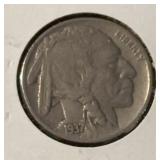 1937 BUFFALO NICKEL (FINE)