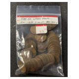 (BAG OF 50) 1910-1919-P  LINCOLN WHEAT BACK CENTS(