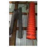 Poultry netting and snow fence