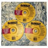 (3)DEWALT 7' METAL GRINDING WHEELS-'NEW'