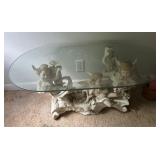 SOFA "GLASS~TOP" TABLE-APPROX. 42ï¿½x24ï¿½