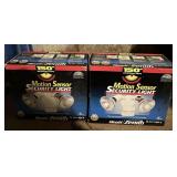 (2)MOTION SENSOR SECURITY LIGHT FIXTURES-NEW