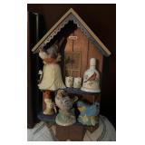 HOME DECOR-BELLS & BIRDS W/SHELF