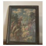 VINTAGE FRAMED ARTWORK-APPORX. 16ï¿½x22ï¿½