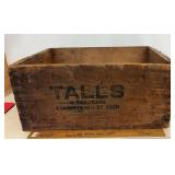 VINTAGE WOODEN BOX-"TALL