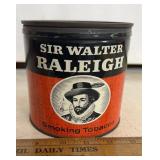 COLLECTIBLE TOBACCO CAN-"SIR WALTER RALEIGH"