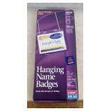 HANGING NAME BADGES-APPEARS TO BE NEW
