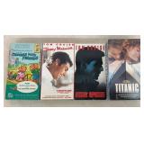 (4)VHS TAPES-ASSORTED/CHECK OUT THE PIC